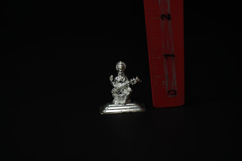 Pure Silver Saraswathi Idol 8.09grams